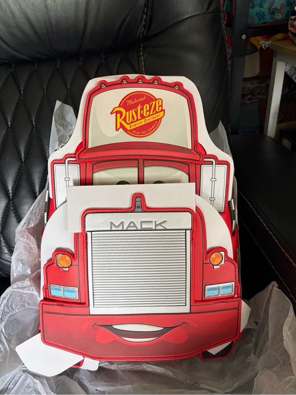 Loungefly Cars four bag set including Mack, Towmater, Dinoco, and Lightning McQ - Picture 2 of 4
